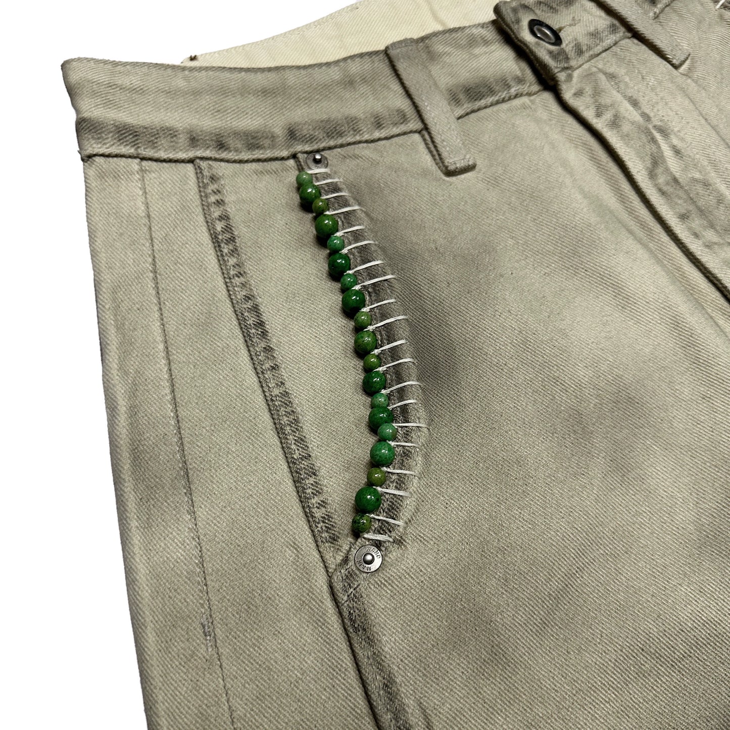 Handmade Distressed Mud Pants