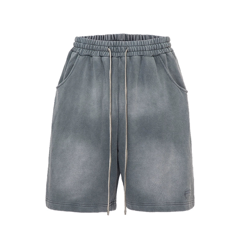 Premium Gradient Distressed Heavyweight Shorts