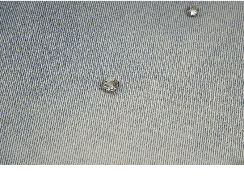 Premium Crystal Stones Denim Shorts