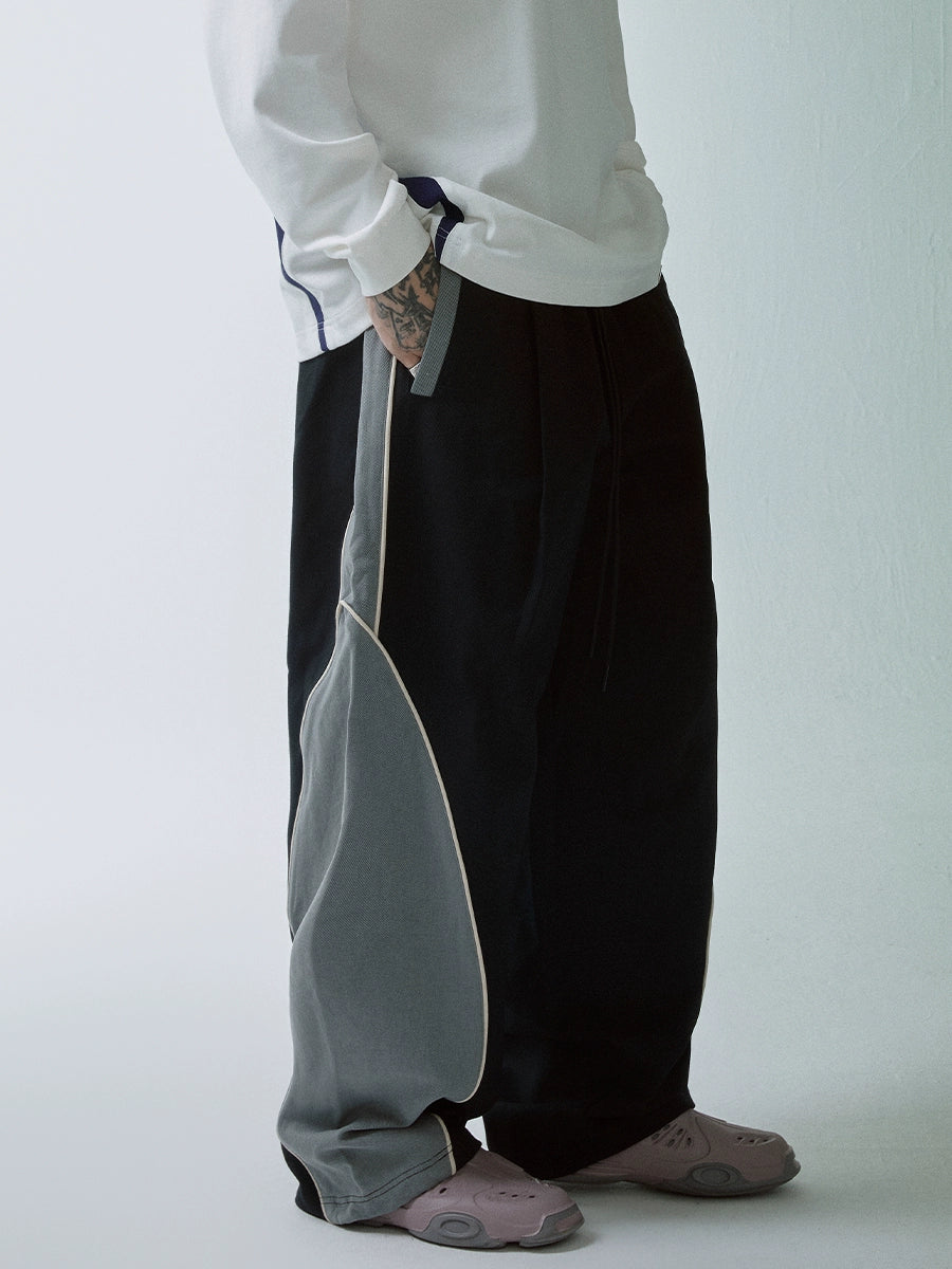 F2Center Knitted Stitching Tracksuit Pants