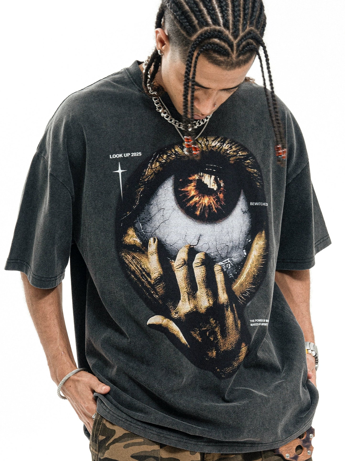 Eye of the God DTG Printed Oversize T-Shirt