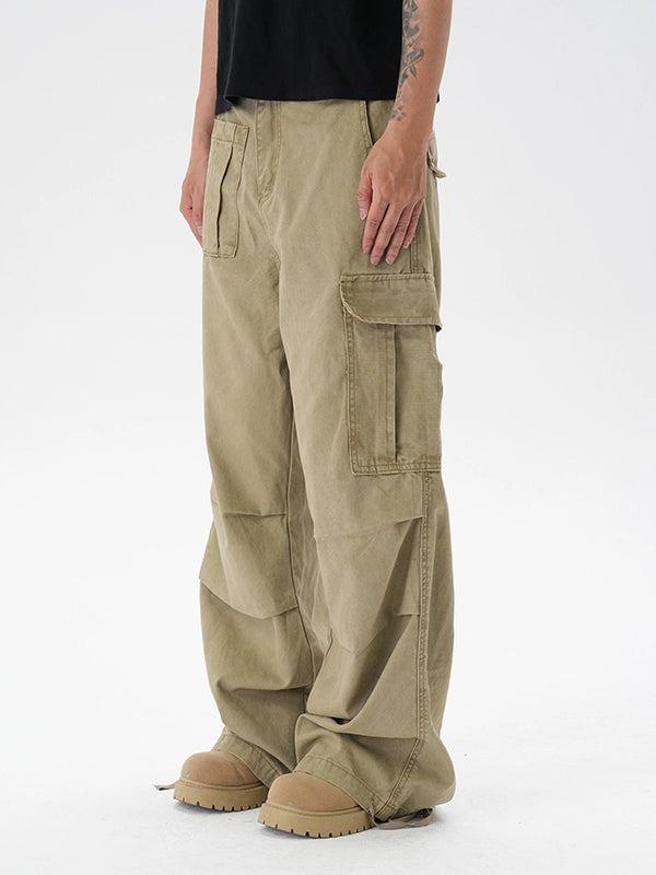 UNTLD Light Wash Distressed Cargo Pants