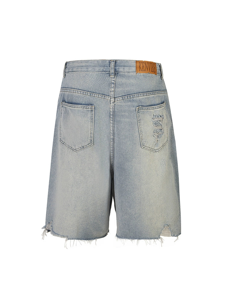 Premium Crystal Stones Denim Shorts