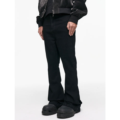 Micro Elastic Unwaxed Flare Pants