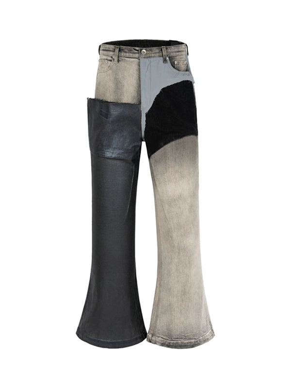 Untold Contrast Stitch Bootcut Jeans