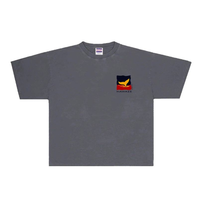 WHALE ILLUSTRATION GRAPHIC DESIGN T-SHIRT