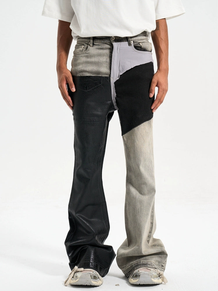 Untold Contrast Stitch Bootcut Jeans