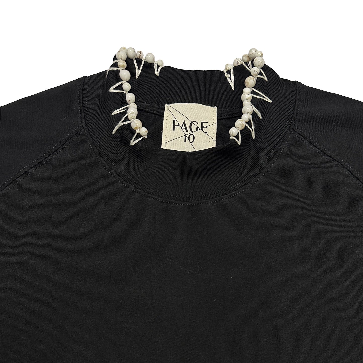 Handmade High Collar Stitch Top