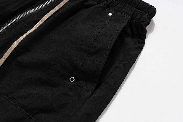 Retro Zipper Flare Cargo Pants