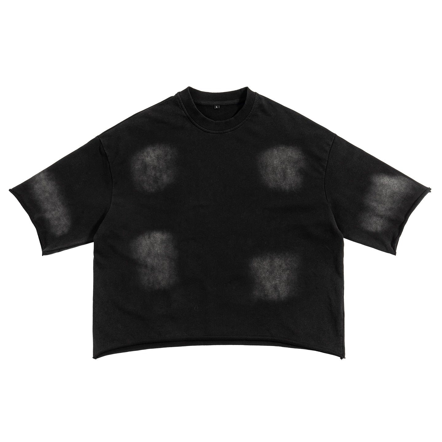 Galaxy Print Distressed Heavyweight T-Shirt