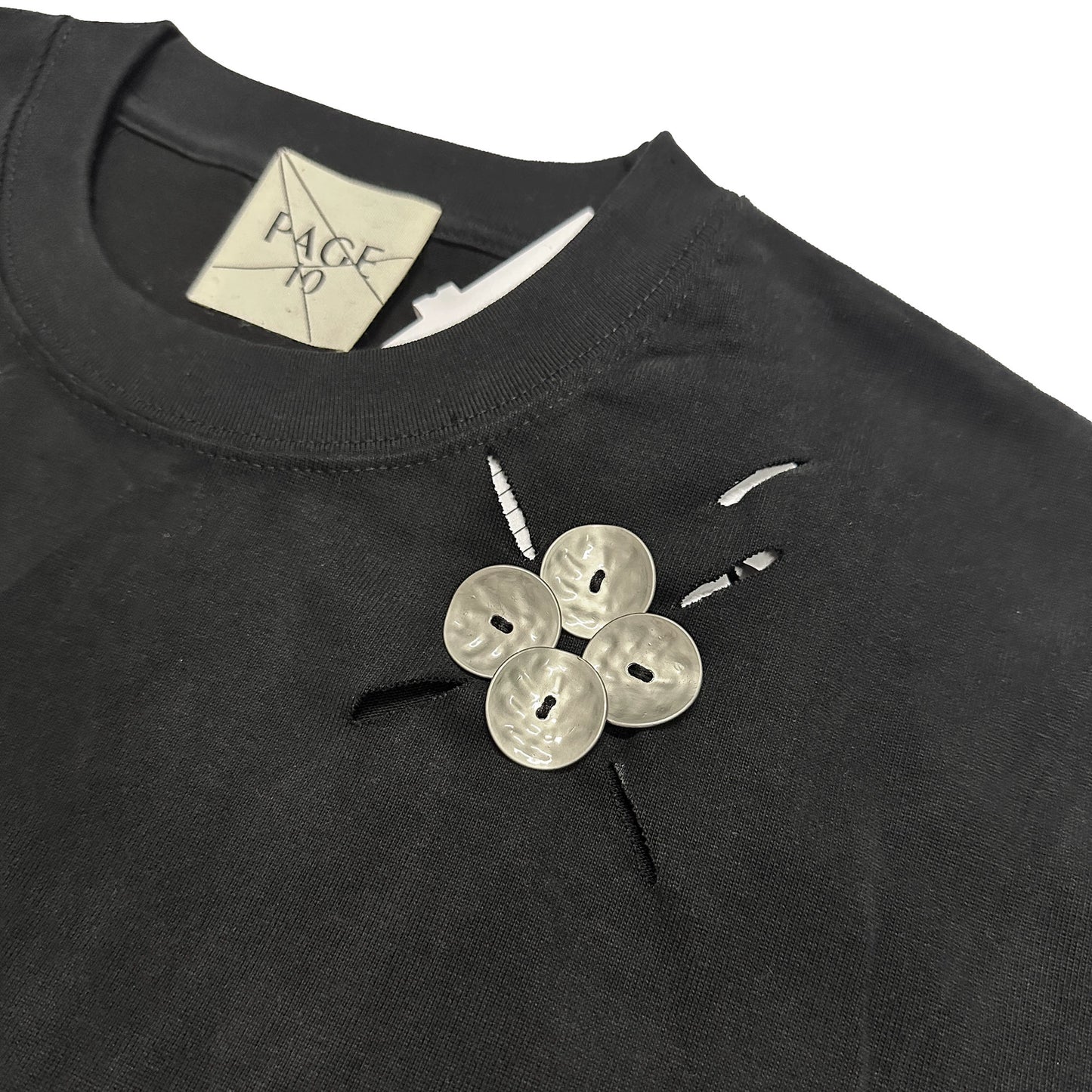 Handmade Metallic Petals Top