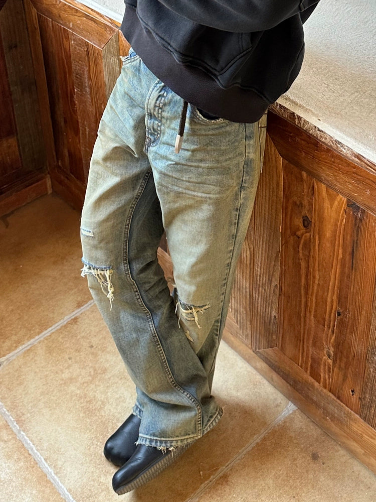 Premium Fade-Out Bootcut Jeans