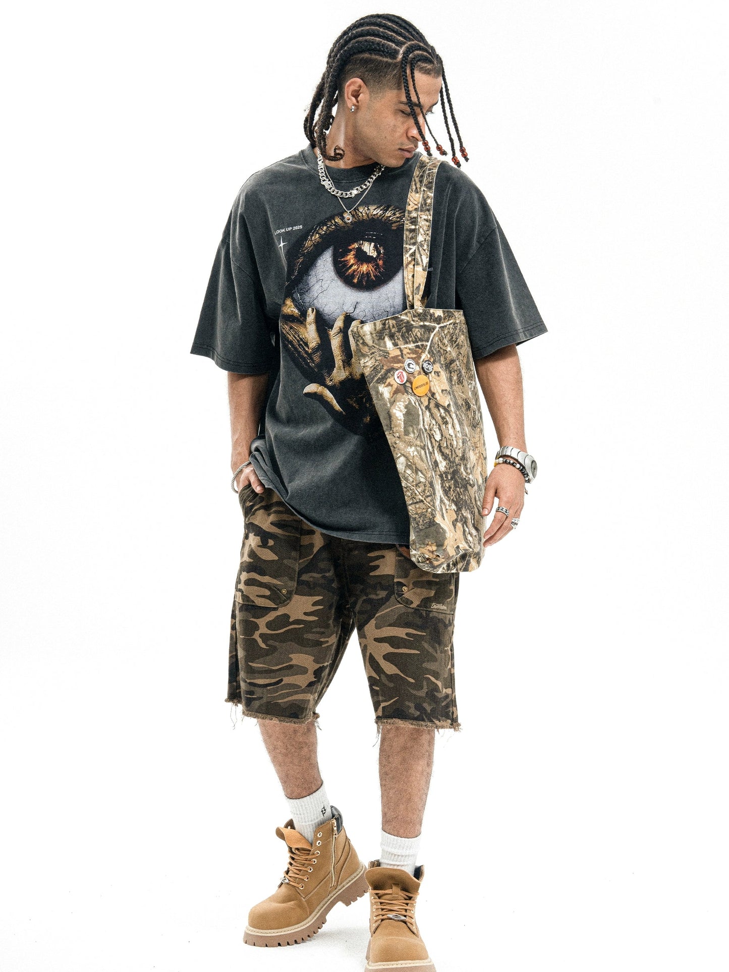 Eye of the God DTG Printed Oversize T-Shirt