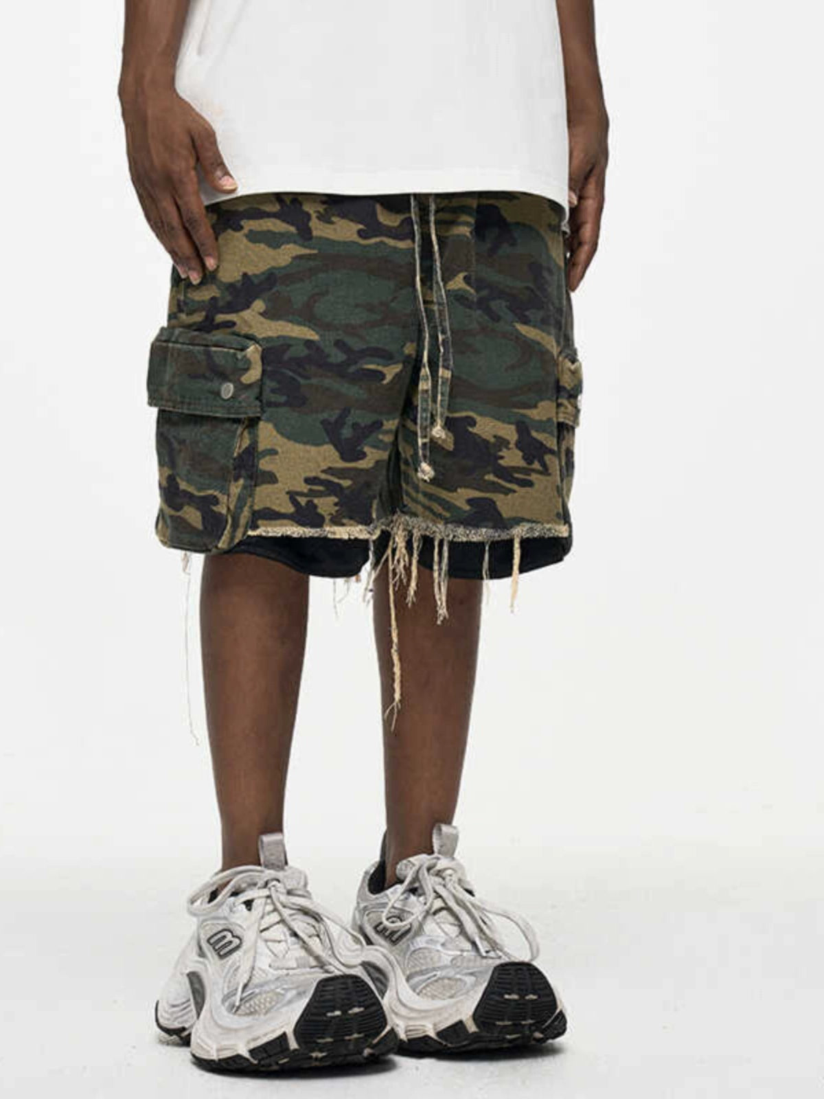 Distressed Vintage Double Cargo Pants