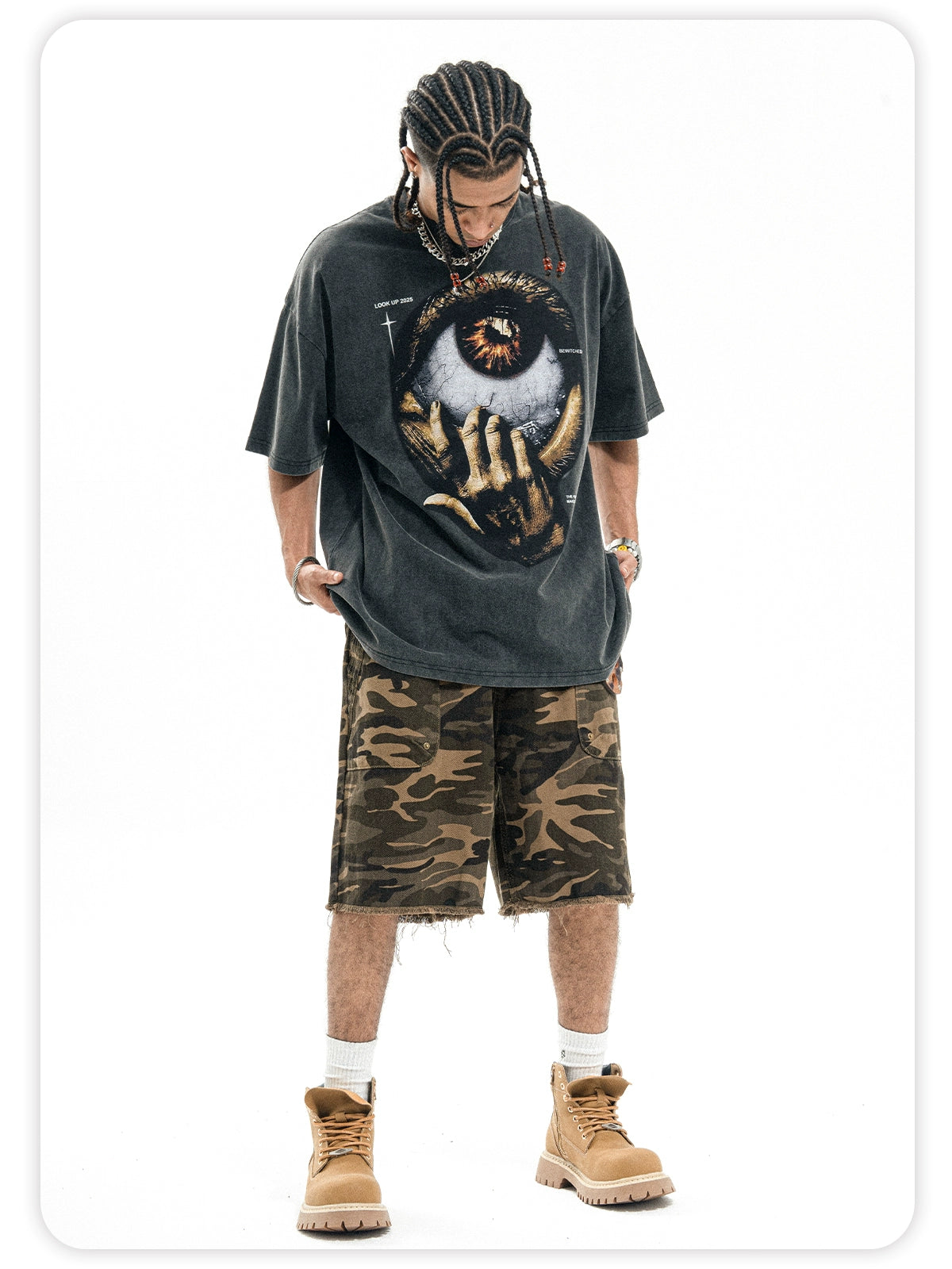 Eye of the God DTG Printed Oversize T-Shirt
