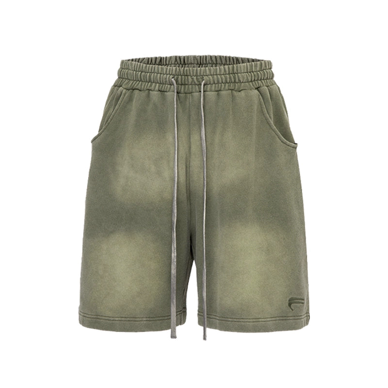 Premium Gradient Distressed Heavyweight Shorts