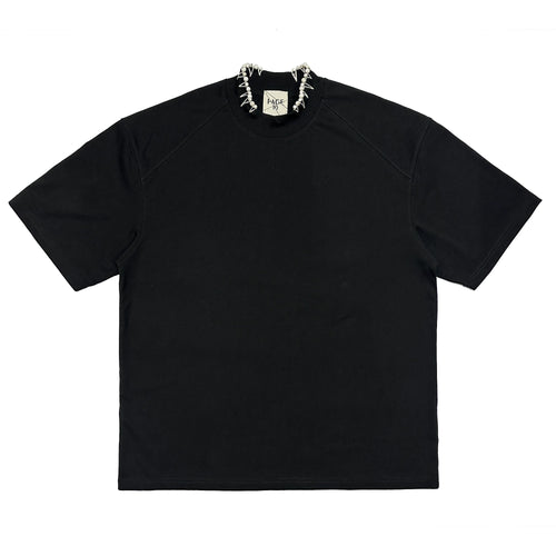 Handmade High Collar Stitch Top