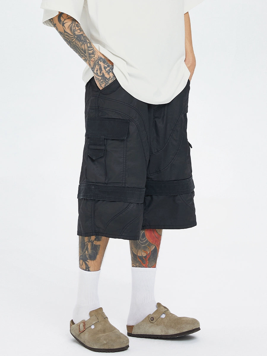 Brushed Wax Coated Short Pants
