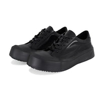Matte black leather shoe size