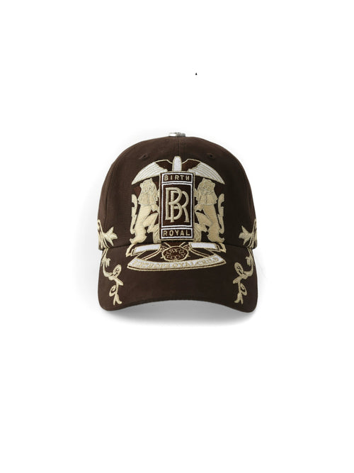 Double Lion Vine Embroidered Cap