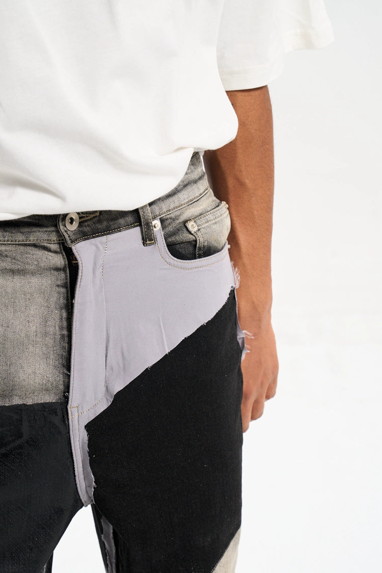 Untold Contrast Stitch Bootcut Jeans