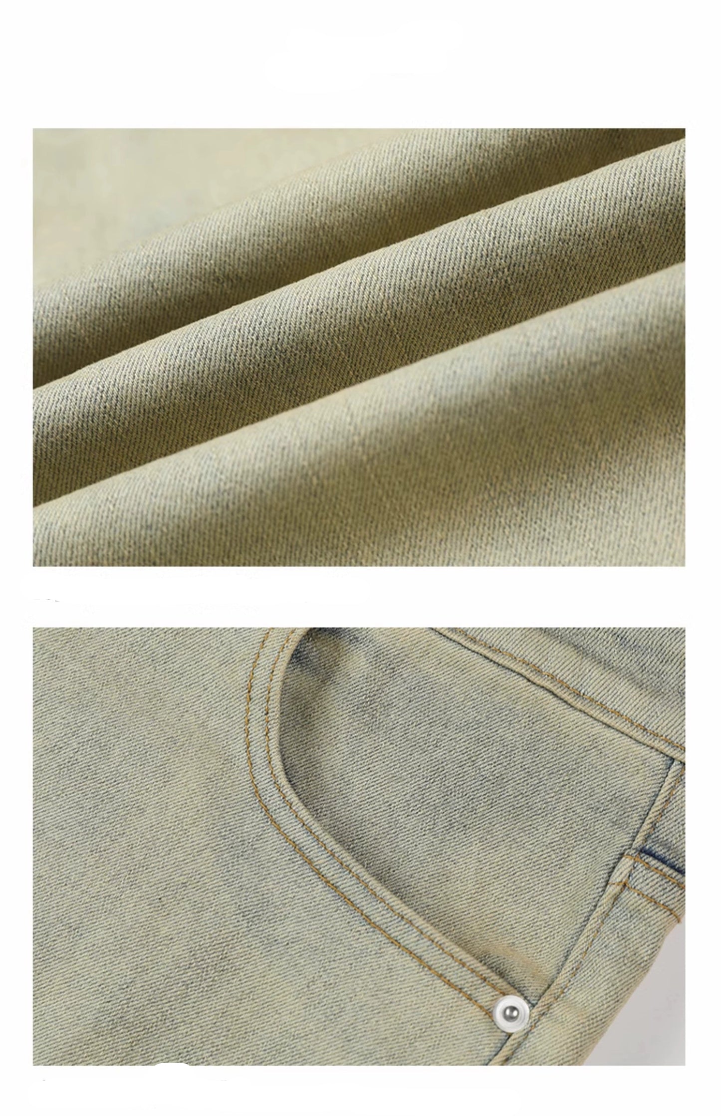 Untold Mud Yellow Bootcut Jeans