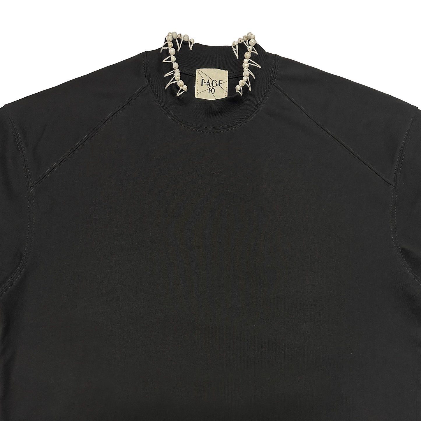 Handmade High Collar Stitch Top