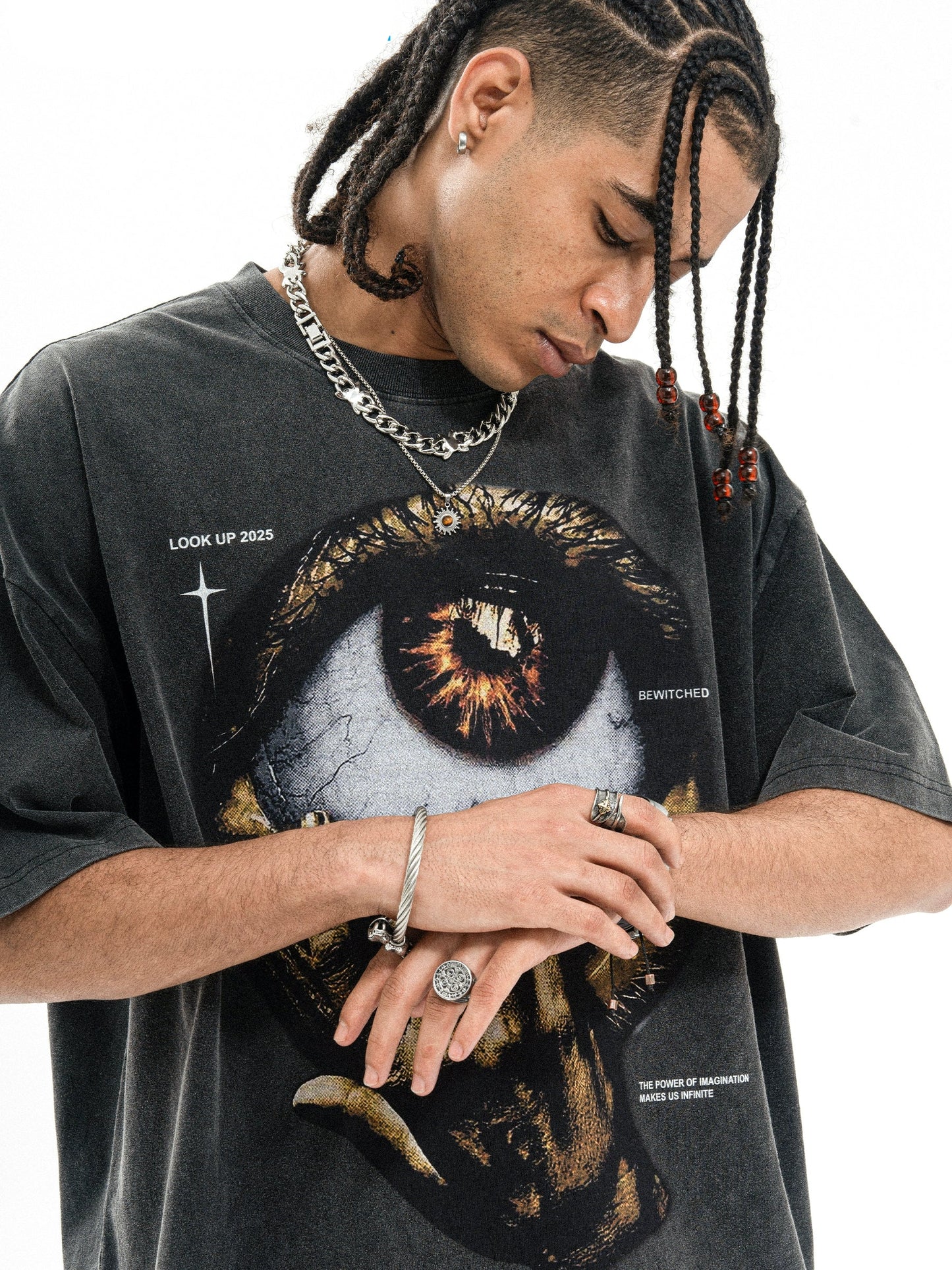 Eye of the God DTG Printed Oversize T-Shirt