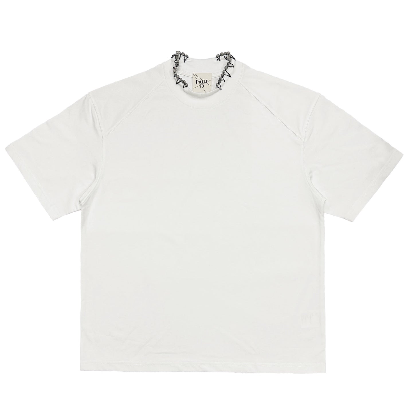 Handmade High Collar Stitch Top