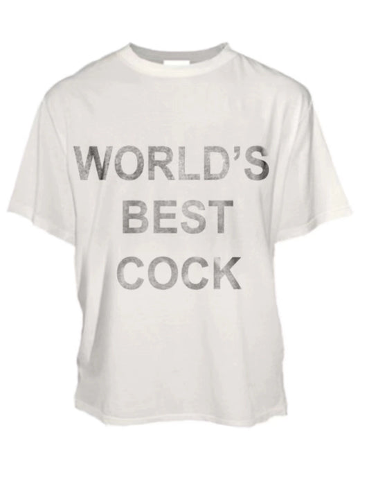 Untold Vintage Distressed Heavy White T-Shirt