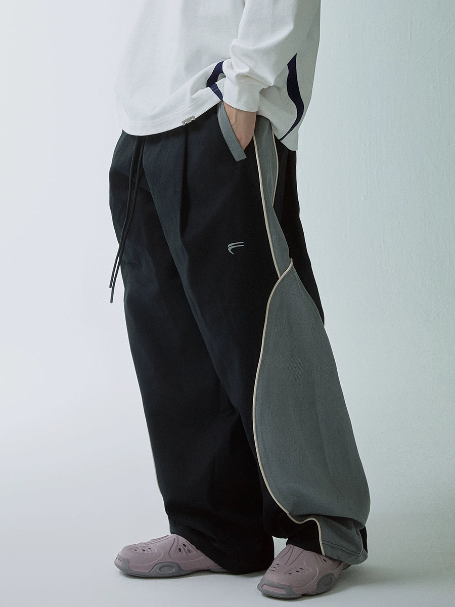 F2Center Knitted Stitching Tracksuit Pants