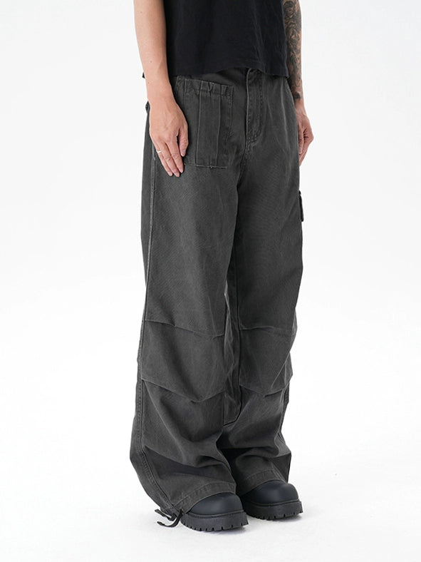 UNTLD Light Wash Distressed Cargo Pants