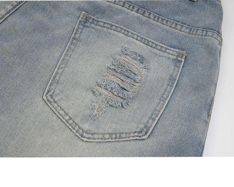 Premium Crystal Stones Denim Shorts