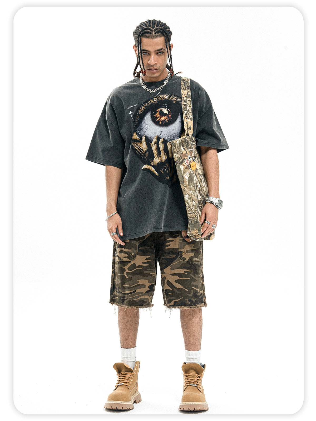 Eye of the God DTG Printed Oversize T-Shirt