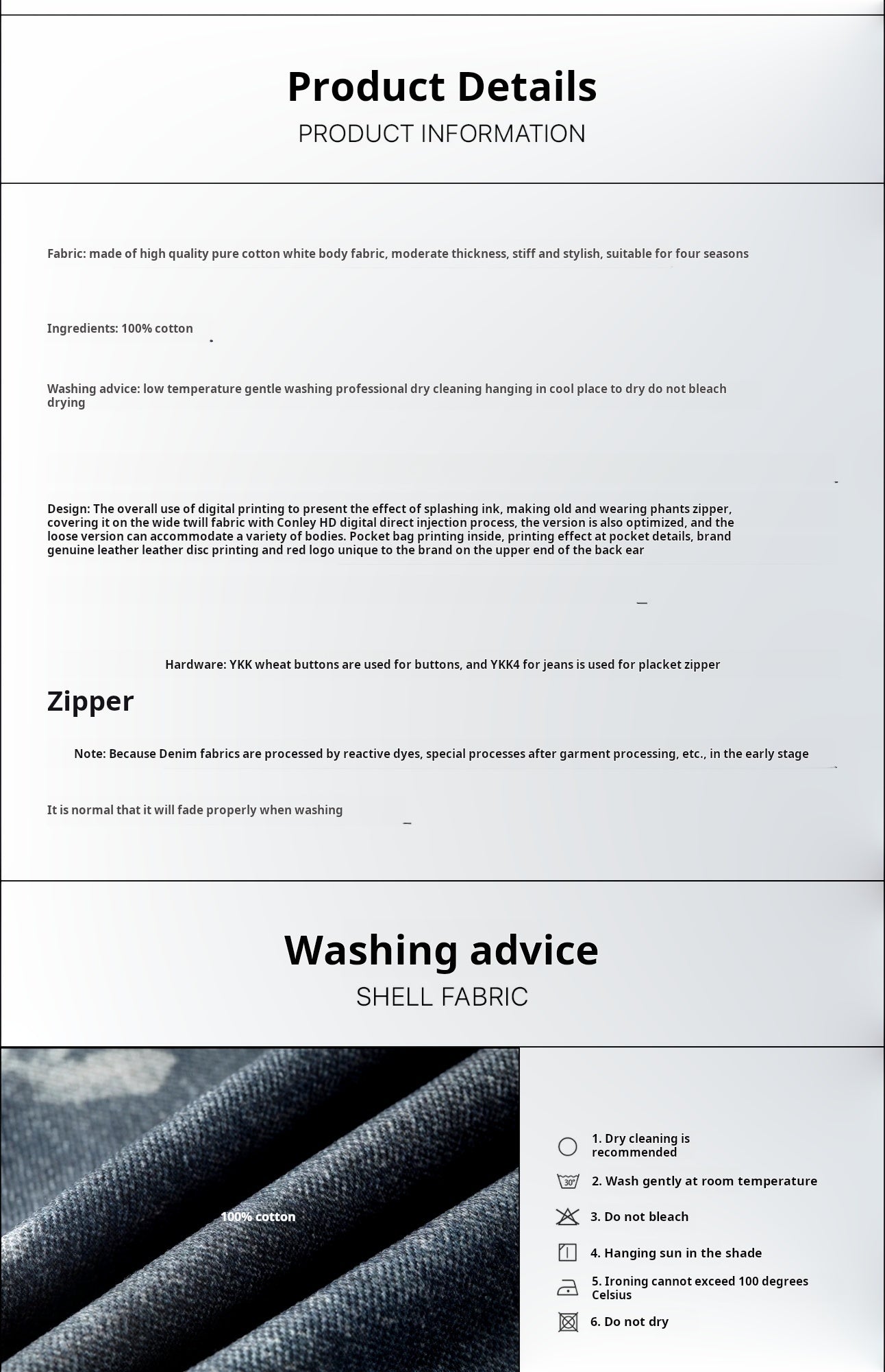 Premium Untold Graffiti Distressed Baggy Jeans