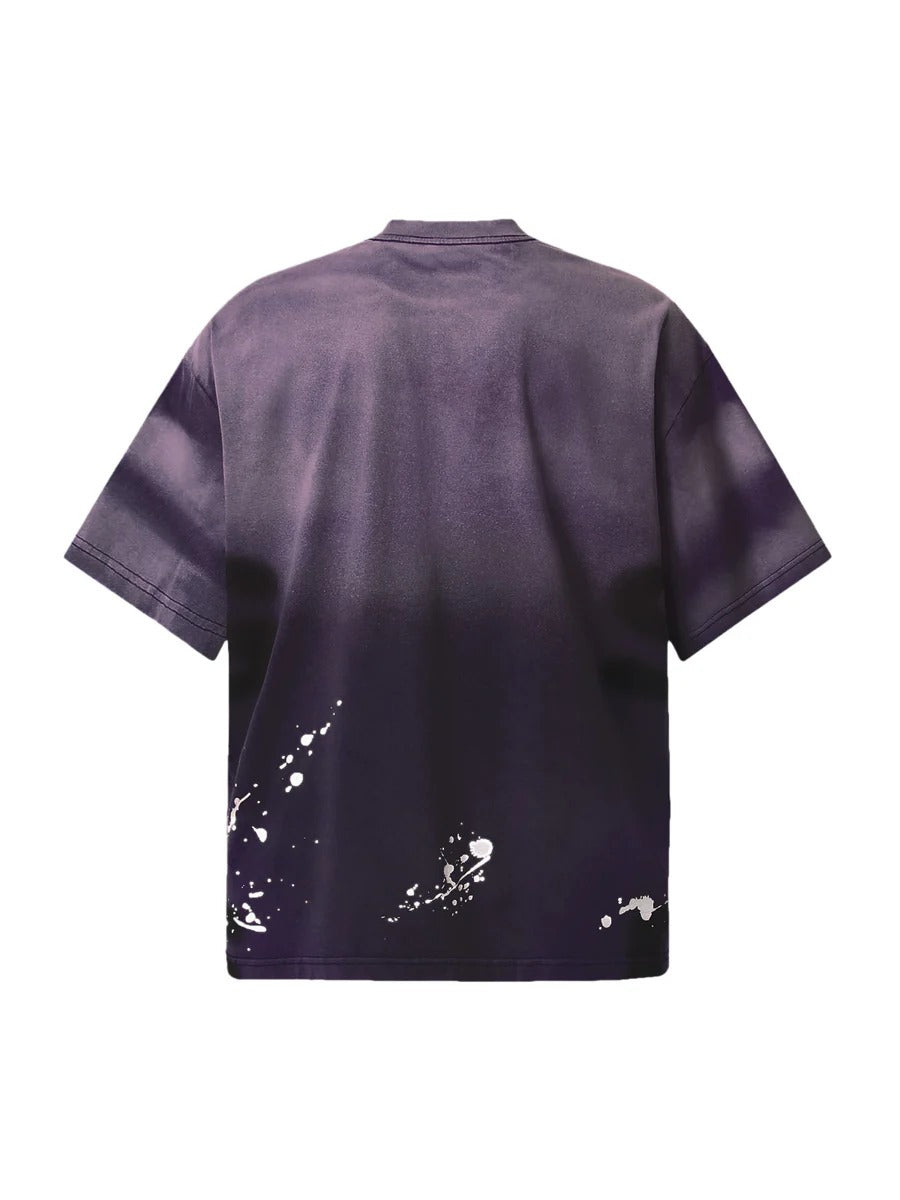 Ink Splash Letter Print T-Shirt