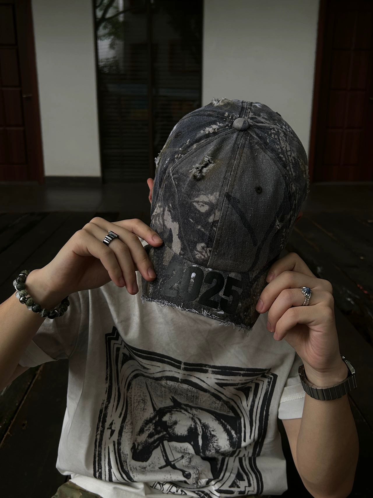 Untold Handmade Distressed Baseball Cap