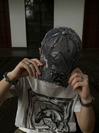 Untold Handmade Distressed Baseball Cap