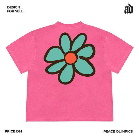 Mottled mottled American retro heavy 250g color niche unique trend fun couple short sleeve