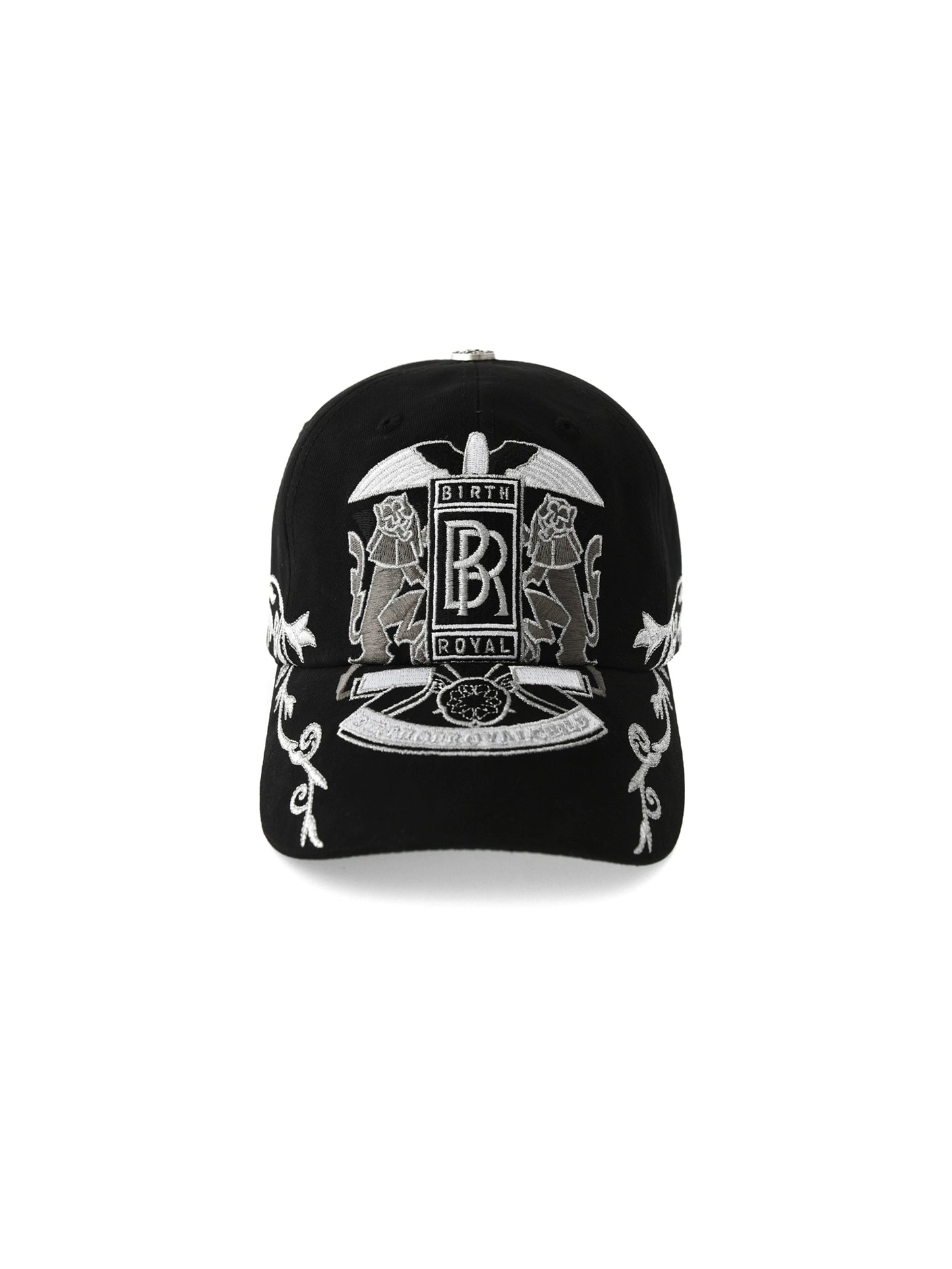 Double Lion Vine Embroidered Cap