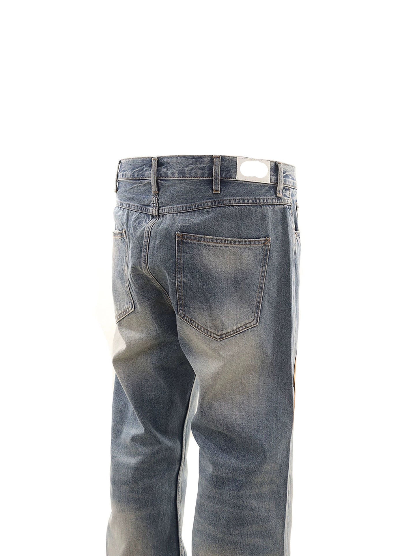 Untold God Bird Embroidered Bootcut Jeans