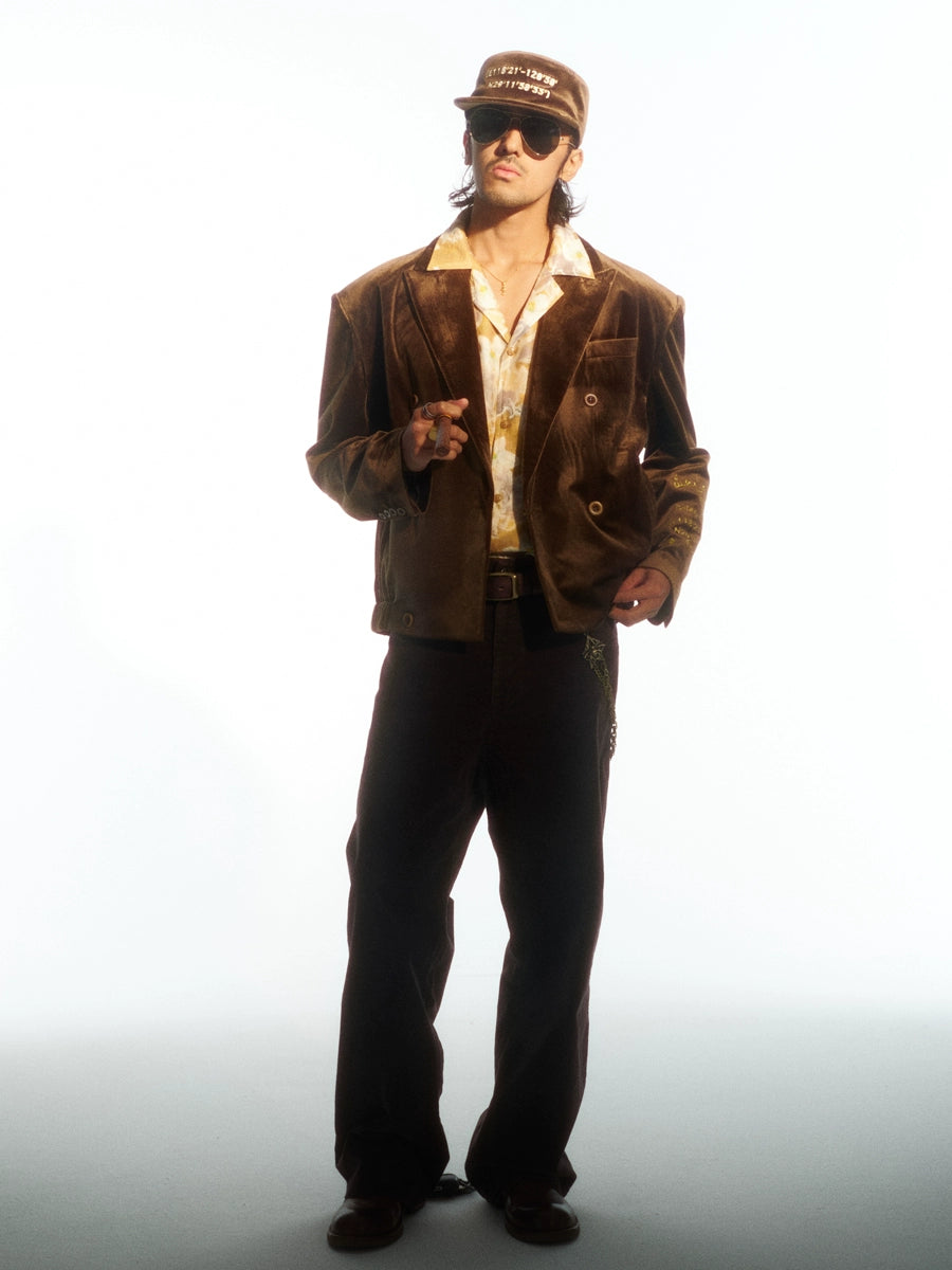 UNTOLD TREND VELVET FLAT BRIM BASEBALL UNISEX CAP