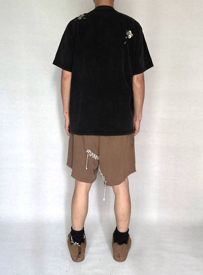 Handmade Metallic Petals Top