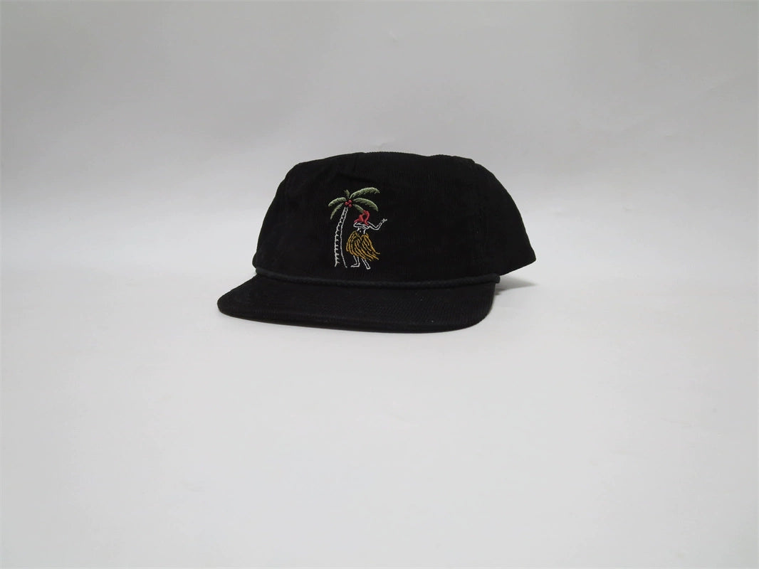 ALOHA CHILL THIN CORDUROY FLAT BRIM BASEBALL HAT