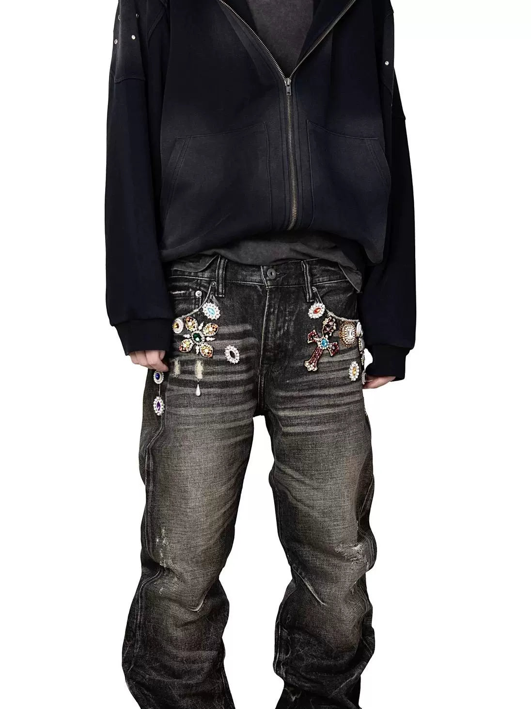 Untold Son of God Rhinestone Jeans