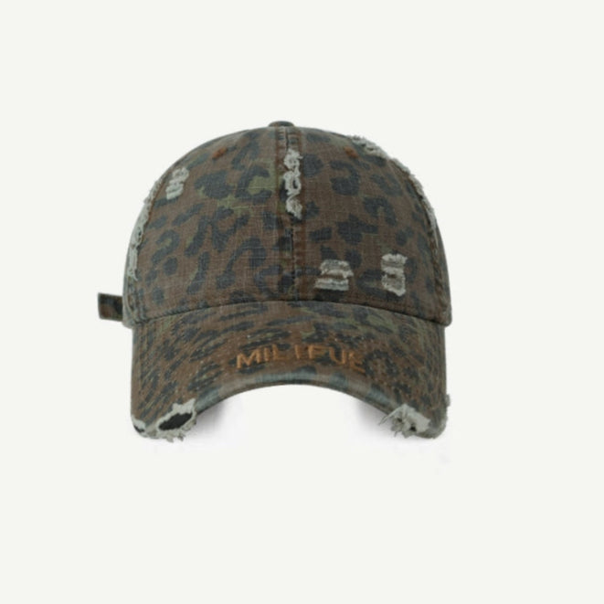 Distressed Military Style Cap