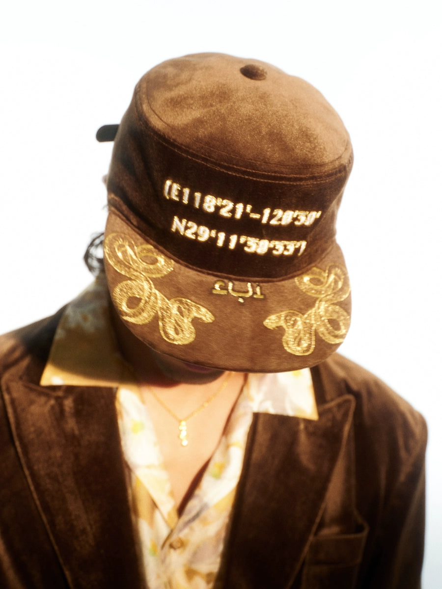 UNTOLD TREND VELVET FLAT BRIM BASEBALL UNISEX CAP