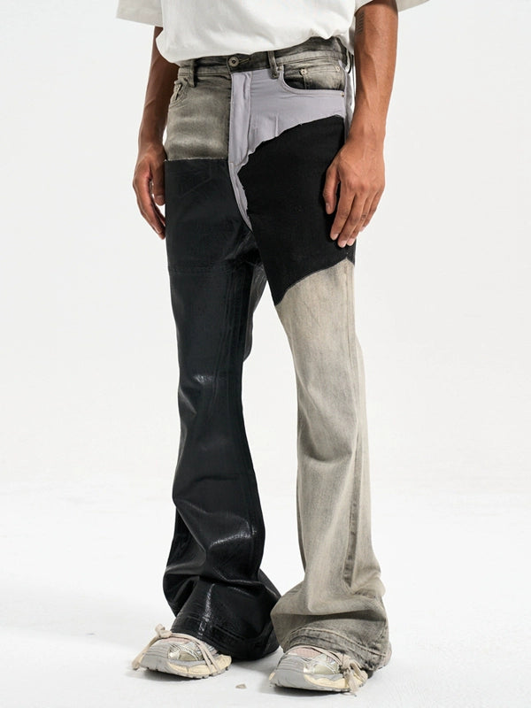 Untold Contrast Stitch Bootcut Jeans