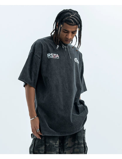 Restart All Printed Oversize T-Shirt