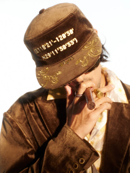 UNTOLD TREND VELVET FLAT BRIM BASEBALL UNISEX CAP